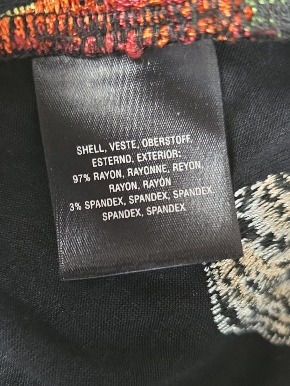 Akemi + Kin Anthropologie Top Blouse Size XS/S Floral Embroidered Black Relaxed - Picture 11 of 12